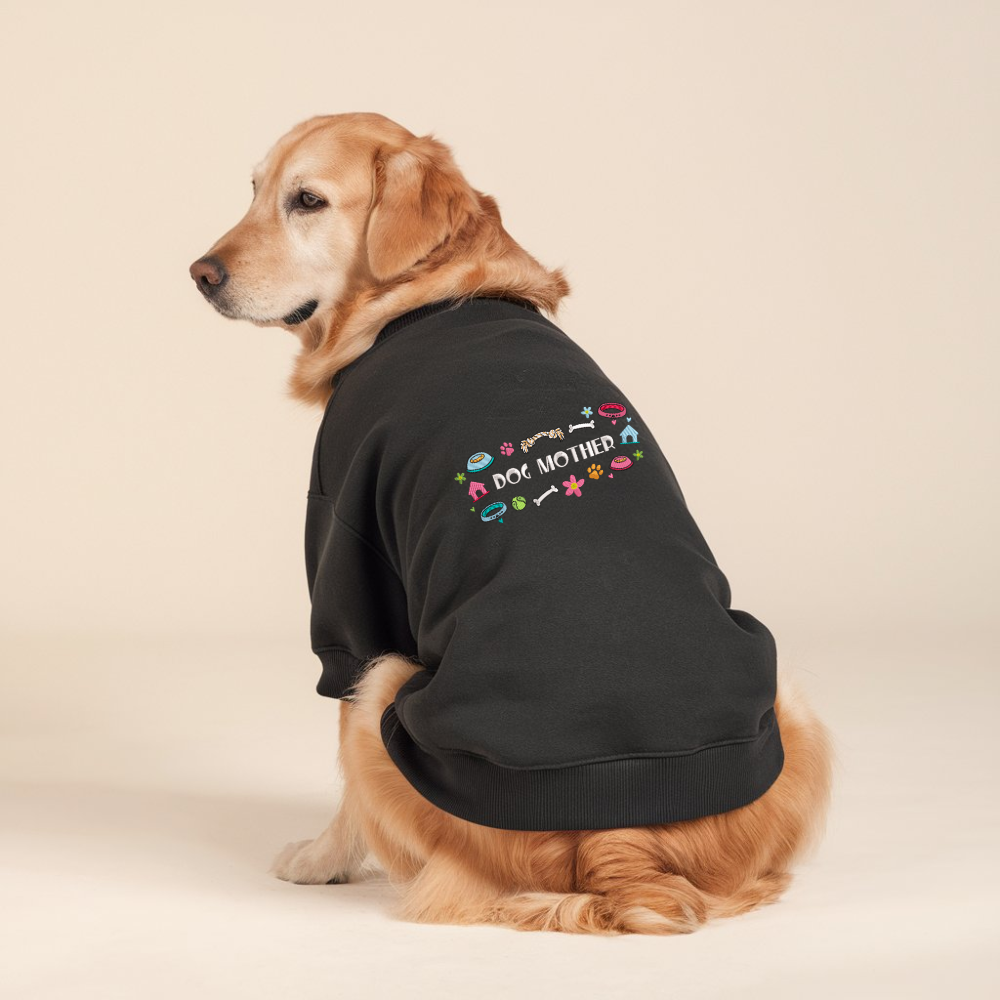 Custom Dog Mama Dog Mom Embroidery Matching Sweatshirt, Dog Lover Gift