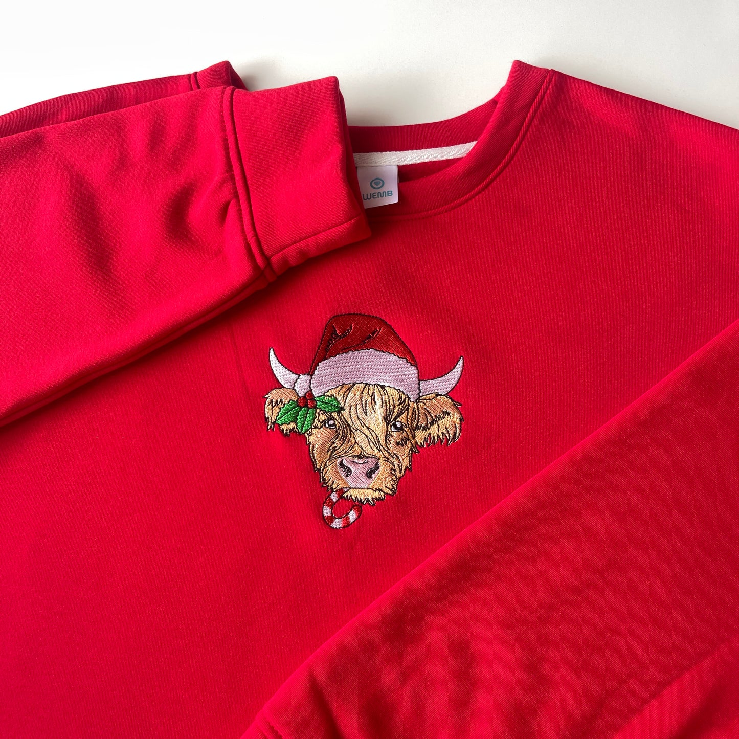 Moo-y Christmas Highland Cow Sweatshirt, Christmas Gift for Her for Him, Cow Lover Hoodie, Farm Life Christmas Shirt