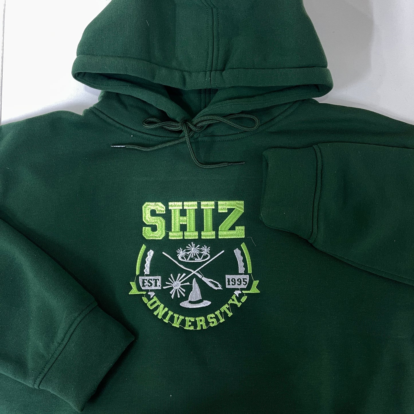 Shiz University Wicked Embroidered Sweatshirt, Defying Gravity, Witch Musical Elphaba Broadway Sweatshirt