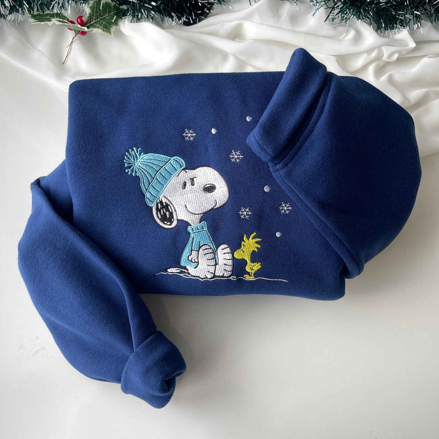 Dog Chistmas Embroidered Sweatshirt, Cute Dog Sweatshirt, Christmas Sweatshirt,Christmas Holiday Sweaters, Christmas Gift,Christmas Crewneck