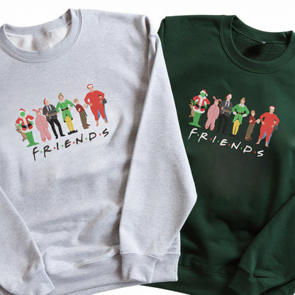 Embroidered Funny Christmas Movies Shirt - Retro 90s Christmas Sweatshirt, Perfect Holiday Gift