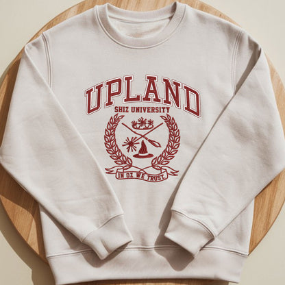 Upland Shiz University, Embroidered Emerald City Oz Sweatshirt, Elphaba, Glinda, Broadway Musical Theater Gift Elphaba and Glinda Crewneck Hoodie, Wizard of Oz Gift, Defy Gravity Shirt