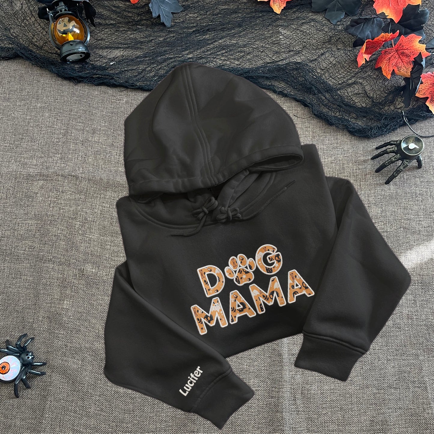 Applique Embroidered Dog Mom Matching Sweatshirt, Custom Dog Mama Gift